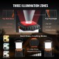 Φανάρι κάμπινγκ VEVOR LED, All-in-one, 1000LM, Φωτισμός 360°, 4 λειτουργίες φωτισμού, Φως με μπαταρία, Εξωτερικός ισχυρός φακός, Κατασκευασμένος για το τελευταίο φως, Ιδανικός για πεζοπορία Ψάρεμα Επισκευές διακοπών