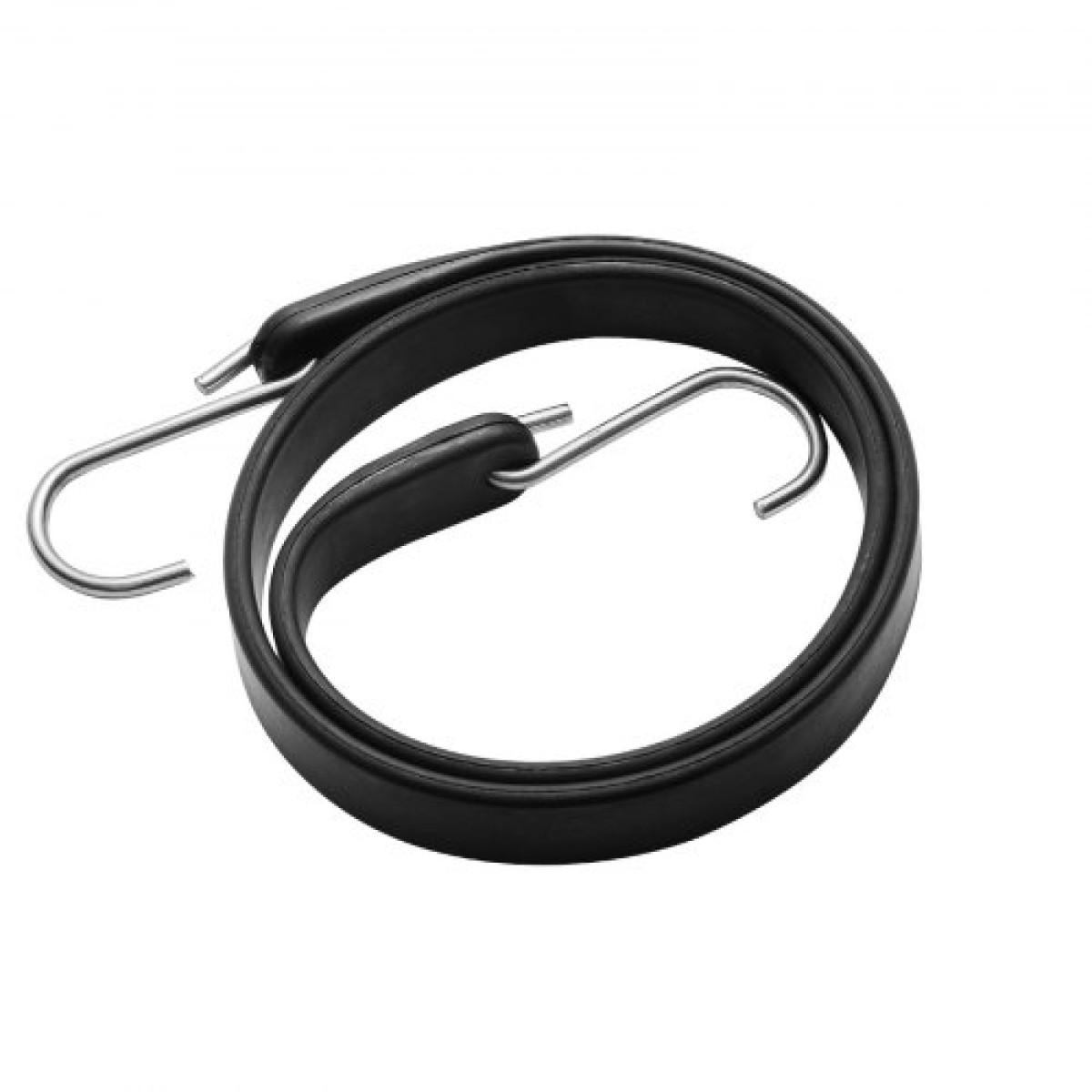 VEVOR Επίπεδο κορδόνι Bungee 50 τεμαχίων, Ιμάντες Bungee βαρέως τύπου 19,8 mm με ατσάλινους γάντζους S, ελαστικό σχοινί bungee 31" για φορτίο, μουσαμάδες, φορτηγά και σκηνή, μαύρο