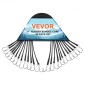 VEVOR Επίπεδο κορδόνι Bungee 50 τεμαχίων, Ιμάντες Bungee βαρέως τύπου 19,8 mm με ατσάλινους γάντζους S, ελαστικό σχοινί bungee 31" για φορτίο, μουσαμάδες, φορτηγά και σκηνή, μαύρο