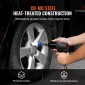 VEVOR Lug Nut Impact Socket Set, 1/2 inch Drive Metric 6-Point Deep Socket Set, 7 Total Lug Nut Sizes 17/19/21/22/23/24/27mm, CR-MO Steel Wheel Socket Socket with Storage Case, for Auto Repair