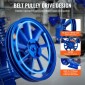 Κεφαλή αντλίας αεροσυμπιεστή VEVOR, 10HP 17,5CFM @ 90PSI, κεφαλή εμβόλου αντλίας αεροσυμπιεστή με λιπαντικό λιπαντικό 3 κυλίνδρων, Αντικατάσταση αντλίας αεροσυμπιεστή από χυτοσίδηρο τύπου V διπλού σταδίου με Max.Πίεση 185 PSI