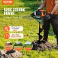 VEVOR Post Hole Digger Gas Powered, 52CC 1450W Earth Auger, Gas Auger with 8” Auger Drill Drill Action Design Bits & 1 Extension Rod, Post Fence Hole Digger for Farmland Garden Plant, Orange+Black