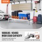 Σχάρα αλουμινίου VEVOR Dunnage, 48" x 14" Εμπορική σχάρα φαγητού, 8" εκτός δαπέδου, 1000 lbs Χωρητικότητα ράφι αποθήκευσης αλουμινίου με ολοσυγκόλληση, για αποθήκευση σε εστιατόρια, κουζίνες, γκαράζ και οχήματα