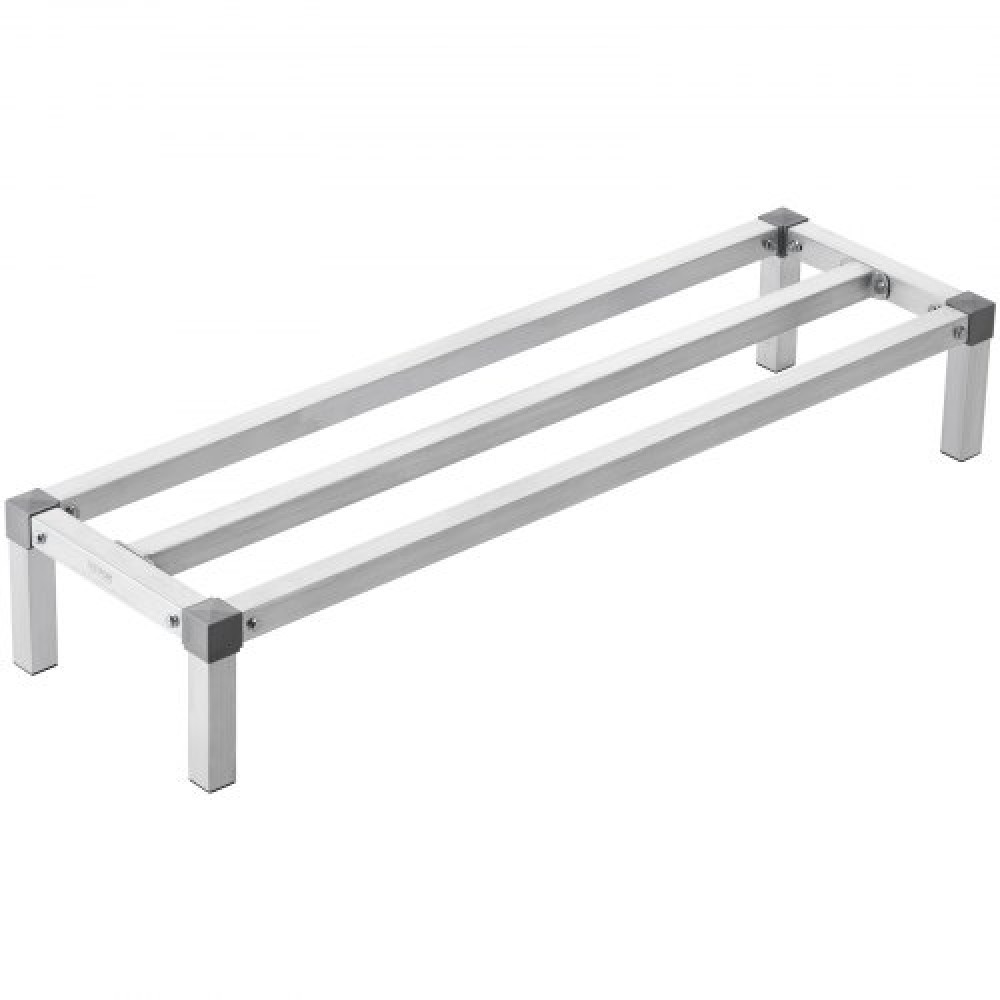 Σχάρα αλουμινίου VEVOR Dunnage, 48" x 14" Εμπορική σχάρα φαγητού, 8" εκτός δαπέδου, 1000 lbs Χωρητικότητα ράφι αποθήκευσης αλουμινίου με ολοσυγκόλληση, για αποθήκευση σε εστιατόρια, κουζίνες, γκαράζ και οχήματα