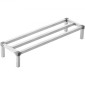 Σχάρα αλουμινίου VEVOR Dunnage, 48" x 14" Εμπορική σχάρα φαγητού, 8" εκτός δαπέδου, 1000 lbs Χωρητικότητα ράφι αποθήκευσης αλουμινίου με ολοσυγκόλληση, για αποθήκευση σε εστιατόρια, κουζίνες, γκαράζ και οχήματα