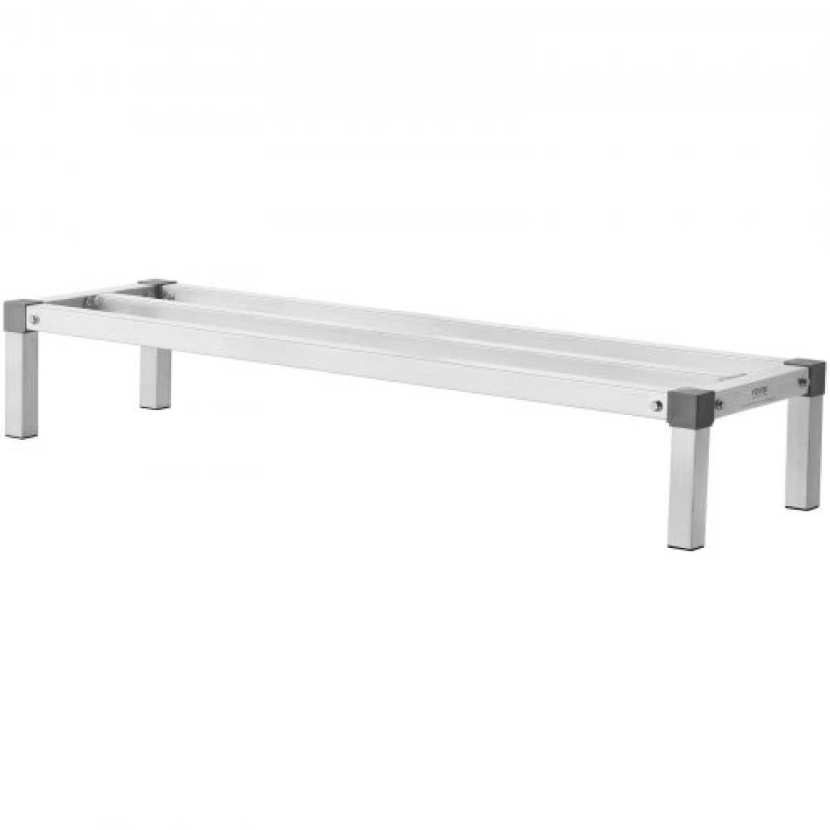 Σχάρα αλουμινίου VEVOR Dunnage, 48" x 14" Εμπορική σχάρα φαγητού, 8" εκτός δαπέδου, 1000 lbs Χωρητικότητα ράφι αποθήκευσης αλουμινίου με ολοσυγκόλληση, για αποθήκευση σε εστιατόρια, κουζίνες, γκαράζ και οχήματα