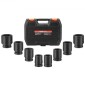 VEVOR Axle Nut Impact Socket Set, 3/4" Drive 6-Point 8-Piece Metric Spindle Socket Socket set, CR-MO Heat treated Large Socket Socket with Storage case, για αυτόματη επισκευή, αφαίρεση ή τοποθέτηση παξιμαδιών άξονα