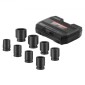 VEVOR Axle Nut Impact Socket Set, 3/4" Drive 6-Point 8-Piece Metric Spindle Socket Socket set, CR-MO Heat treated Large Socket Socket with Storage case, για αυτόματη επισκευή, αφαίρεση ή τοποθέτηση παξιμαδιών άξονα