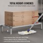 Σχάρα αλουμινίου VEVOR Dunnage, 48" x 20" Εμπορική σχάρα φαγητού, 8" εκτός δαπέδου, 1000 lbs Σχάρα αποθήκευσης αλουμινίου ολοσυγκολλημένης χωρητικότητας, για αποθήκευση σε εστιατόρια, κουζίνες, γκαράζ και οχήματα