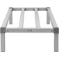 Σχάρα αλουμινίου VEVOR Dunnage, 48" x 20" Εμπορική σχάρα φαγητού, 8" εκτός δαπέδου, 1000 lbs Σχάρα αποθήκευσης αλουμινίου ολοσυγκολλημένης χωρητικότητας, για αποθήκευση σε εστιατόρια, κουζίνες, γκαράζ και οχήματα