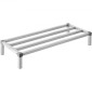 Σχάρα αλουμινίου VEVOR Dunnage, 48" x 20" Εμπορική σχάρα φαγητού, 8" εκτός δαπέδου, 1000 lbs Σχάρα αποθήκευσης αλουμινίου ολοσυγκολλημένης χωρητικότητας, για αποθήκευση σε εστιατόρια, κουζίνες, γκαράζ και οχήματα