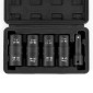 VEVOR Lug Nut Impact Socket Set, 1/2 inch Drive Metric και SAE 6-Point Flip Socket Socket, 4 Total Lug Nut Sizes, CR-MO Steel Socket Socket Set with Storage Case and Extension Bar, για Αυτόματη επισκευή