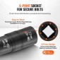 VEVOR Lug Nut Impact Socket Set, 1/2 inch Drive Metric και SAE 6-Point Flip Socket Socket, 4 Total Lug Nut Sizes, CR-MO Steel Socket Socket Set with Storage Case and Extension Bar, για Αυτόματη επισκευή