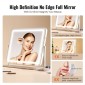 VEVOR Vanity Mirror με φώτα, τρεις λειτουργίες φωτισμού, φωτιζόμενο καθρέφτη μακιγιάζ LED και μεγέθυνση 5X, θύρα USB, Smart Touch Control, Περιστροφή 360° (21,7x17,7 in, Λευκό)