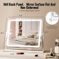 VEVOR Vanity Mirror με φώτα, τρεις λειτουργίες φωτισμού, φωτιζόμενο καθρέφτη μακιγιάζ LED και μεγέθυνση 5X, θύρα USB, Smart Touch Control, Περιστροφή 360° (21,7x17,7 in, Λευκό)