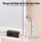 VEVOR Vanity Mirror με φώτα, τρεις λειτουργίες φωτισμού, φωτιζόμενο καθρέφτη μακιγιάζ LED και μεγέθυνση 5X, θύρα USB, Smart Touch Control, Περιστροφή 360° (21,7x17,7 in, Λευκό)