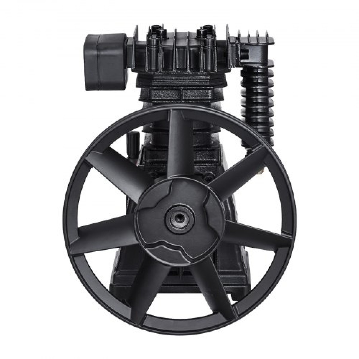 Κεφαλή αντλίας αεροσυμπιεστή VEVOR, 3HP 5.8CFM @ 90PSI, Κεφαλή εμβόλου αντλίας αέρα συμπιεστή με λιπαντικό διπλού κυλίνδρου, Αντικατάσταση αντλίας αεροσυμπιεστή αλουμινίου μονού σταδίου με μέγ.Πίεση 116 PSI