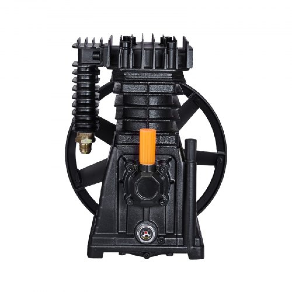 Κεφαλή αντλίας αεροσυμπιεστή VEVOR, 3HP 5.8CFM @ 90PSI, Κεφαλή εμβόλου αντλίας αέρα συμπιεστή με λιπαντικό διπλού κυλίνδρου, Αντικατάσταση αντλίας αεροσυμπιεστή αλουμινίου μονού σταδίου με μέγ.Πίεση 116 PSI