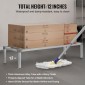 Σχάρα αλουμινίου VEVOR Dunnage, 60" x 20" Εμπορική σχάρα φαγητού, 12" εκτός δαπέδου, 1000 lbs Χωρητικότητα ράφι αποθήκευσης αλουμινίου με ολοσυγκόλληση, για αποθήκευση σε εστιατόρια, κουζίνες, γκαράζ και οχήματα