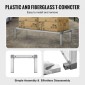 Σχάρα αλουμινίου VEVOR Dunnage, 60" x 20" Εμπορική σχάρα φαγητού, 12" εκτός δαπέδου, 1000 lbs Χωρητικότητα ράφι αποθήκευσης αλουμινίου με ολοσυγκόλληση, για αποθήκευση σε εστιατόρια, κουζίνες, γκαράζ και οχήματα