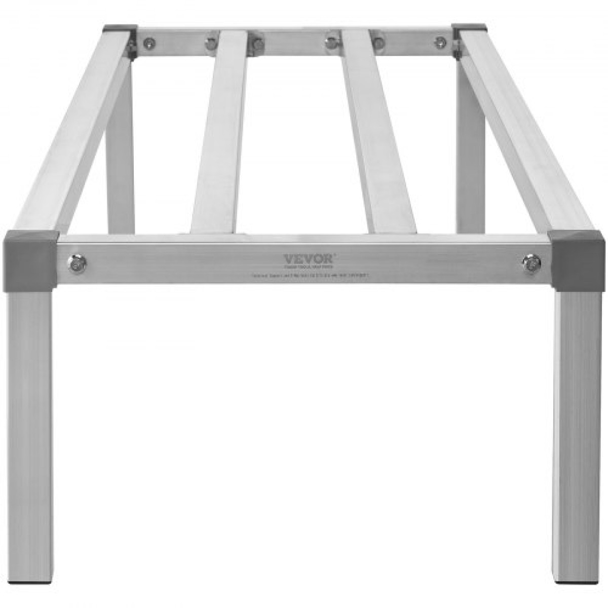 Σχάρα αλουμινίου VEVOR Dunnage, 60" x 20" Εμπορική σχάρα φαγητού, 12" εκτός δαπέδου, 1000 lbs Χωρητικότητα ράφι αποθήκευσης αλουμινίου με ολοσυγκόλληση, για αποθήκευση σε εστιατόρια, κουζίνες, γκαράζ και οχήματα