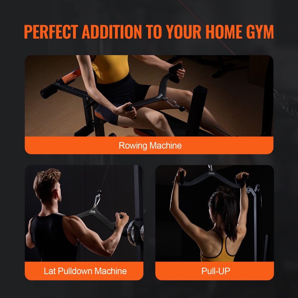 Εξάρτημα VEVOR LAT Pulldown Attachment, Εξάρτημα V-bar Κωπηλατικής μηχανής καλωδίου, Pulldown Bar Tricep, Προπόνηση δύναμης πλάτης Λαβή με λαστιχένια επένδυση, Bicep Curl Tricep Lat Pulldown Bar για γυμναστική στο σπίτι