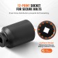 VEVOR Axle Nut Impact Socket Set, 1/2" Drive Deep 12-Point 8-Piece Metric Spindle Socket Set, CR-MO Heat Treated Socket Socket με θήκη αποθήκευσης, αυτόματη επισκευή, αφαίρεση ή τοποθέτηση παξιμαδιών άξονα