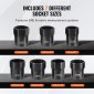 Σετ ρουλεμάν τροχού VEVOR Socket Socket, 1/2 ιντσών Drive 7 Piece SAE και Metric Socket 6 Point για οχήματα Ford, Dodge και Toyota, με θήκη αποθήκευσης, αφαιρέστε και τοποθετήστε τα παξιμάδια ασφάλισης ρουλεμάν τροχού