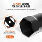 Σετ ρουλεμάν τροχού VEVOR Socket Socket, 1/2 ιντσών Drive 7 Piece SAE και Metric Socket 6 Point για οχήματα Ford, Dodge και Toyota, με θήκη αποθήκευσης, αφαιρέστε και τοποθετήστε τα παξιμάδια ασφάλισης ρουλεμάν τροχού