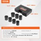 Σετ ρουλεμάν τροχού VEVOR Socket Socket, 1/2 ιντσών Drive 7 Piece SAE και Metric Socket 6 Point για οχήματα Ford, Dodge και Toyota, με θήκη αποθήκευσης, αφαιρέστε και τοποθετήστε τα παξιμάδια ασφάλισης ρουλεμάν τροχού