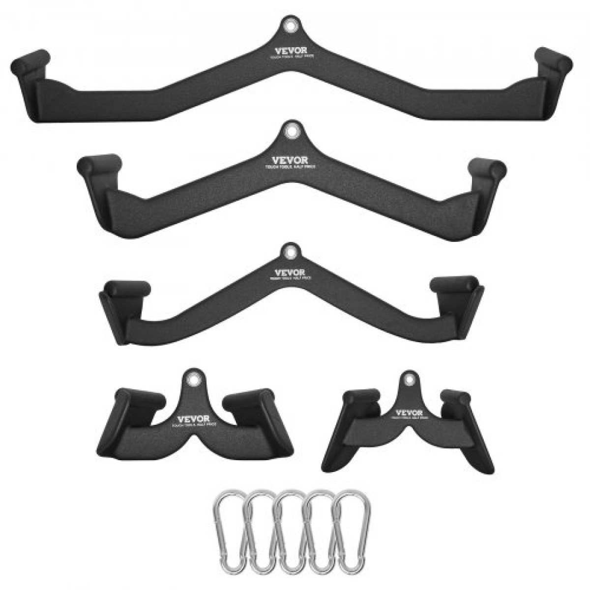 Προσαρτήματα VEVOR LAT Pulldown Attachments, Cable Machine Rowing T-bar V-bar 5, Tricep Pull Down Bar, Back Strength Training Strength Trainning Handle clap, Bicep Curl Tricep Lat Pulldown Bar for Home Gym Fitness