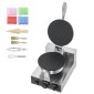 VEVOR Electric Ice Cream Cone Maker, Εμπορική μηχανή για κώνους βάφλας 1230W, Αντικολλητική φόρμα ρολού από ανοξείδωτο ατσάλι, με έλεγχο θερμοκρασίας και χρόνου, λαβή, για οικογένεια σνακ μπαρ αρτοποιίας εστιατορίου