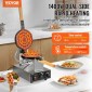 VEVOR Commercial Bubble Waffle Maker, Μηχάνημα αρτοποιίας για τηγανίτες αυγών 1400W, Αντικολλητικό ανοξείδωτο ατσάλι Egg Bubble Puff, Περιστρεφόμενο 180°, Έλεγχος θερμοκρασίας και χρόνου, Ξύλινη λαβή, για σνακ μπαρ αρτοποιίας εστιατορίου