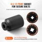VEVOR Axle Nut Impact Socket Set, 1/2" Drive Deep 6+12-Point 14-Piece Metric Spindle Socket Set, CR-V Heat treated Large Socket set with Storage case, Auto Repair, Αφαίρεση ή Τοποθέτηση Παξιμαδιών Άξονα