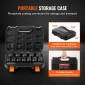 VEVOR Axle Nut Impact Socket Set, 1/2" Drive Deep 6+12-Point 14-Piece Metric Spindle Socket Set, CR-V Heat treated Large Socket set with Storage case, Auto Repair, Αφαίρεση ή Τοποθέτηση Παξιμαδιών Άξονα