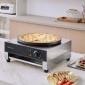 VEVOR Electric Crepe Maker, Εμπορική Μηχανή Κρέπας 16 ιντσών, Επίπεδη πλάκα κρεπ σχάρα 3000W, Μηχάνημα παρασκευής τηγανιτών από αντικολλητικό ανοξείδωτο ατσάλι, επιτραπέζια σόμπα για τηγανίτες με δημητριακά με έλεγχο θερμοκρασίας