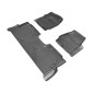 Πατάκια VEVOR Automotive, Ταιριάζει για Ford F250 F350 F450 F550 2017-2024 2025 Super Duty Crew Cab Bucket Seat with Under Seat Storage, 3 τμχ Επενδύσεις εμπρός και 2ης σειράς, Επένδυση δαπέδου για φορτηγά, Μαύρο