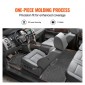 Πατάκια VEVOR Automotive, Ταιριάζει για Ford F250 F350 F450 F550 2017-2024 2025 Super Duty Crew Cab Bucket Seat with Under Seat Storage, 3 τμχ Επενδύσεις εμπρός και 2ης σειράς, Επένδυση δαπέδου για φορτηγά, Μαύρο