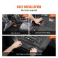 Πατάκια VEVOR Automotive, Ταιριάζει για Ford F250 F350 F450 F550 2017-2024 2025 Super Duty Crew Cab Bucket Seat with Under Seat Storage, 3 τμχ Επενδύσεις εμπρός και 2ης σειράς, Επένδυση δαπέδου για φορτηγά, Μαύρο