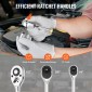Σετ εργαλείων VEVOR 207-Piece Mechanics, Υποδοχές μετάδοσης κίνησης 1/4" 3/8" 1/2", SAE και Metric Mechanic Tool Kit με μύτες, κλειδιά, λαβή καστάνιας, αξεσουάρ και πλαστική θήκη αποθήκευσης, για επισκευή αυτοκινήτων