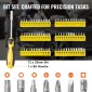 Σετ εργαλείων VEVOR 207-Piece Mechanics, Υποδοχές μετάδοσης κίνησης 1/4" 3/8" 1/2", SAE και Metric Mechanic Tool Kit με μύτες, κλειδιά, λαβή καστάνιας, αξεσουάρ και πλαστική θήκη αποθήκευσης, για επισκευή αυτοκινήτων