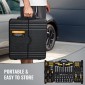 Σετ εργαλείων VEVOR 221-Piece Mechanics, Υποδοχές μετάδοσης κίνησης 1/4" και 3/8", SAE και Metric Mechanic Tool Kit με μύτες, κλειδιά, λαβή καστάνιας, αξεσουάρ και πλαστική θήκη αποθήκευσης, για επισκευή αυτοκινήτων
