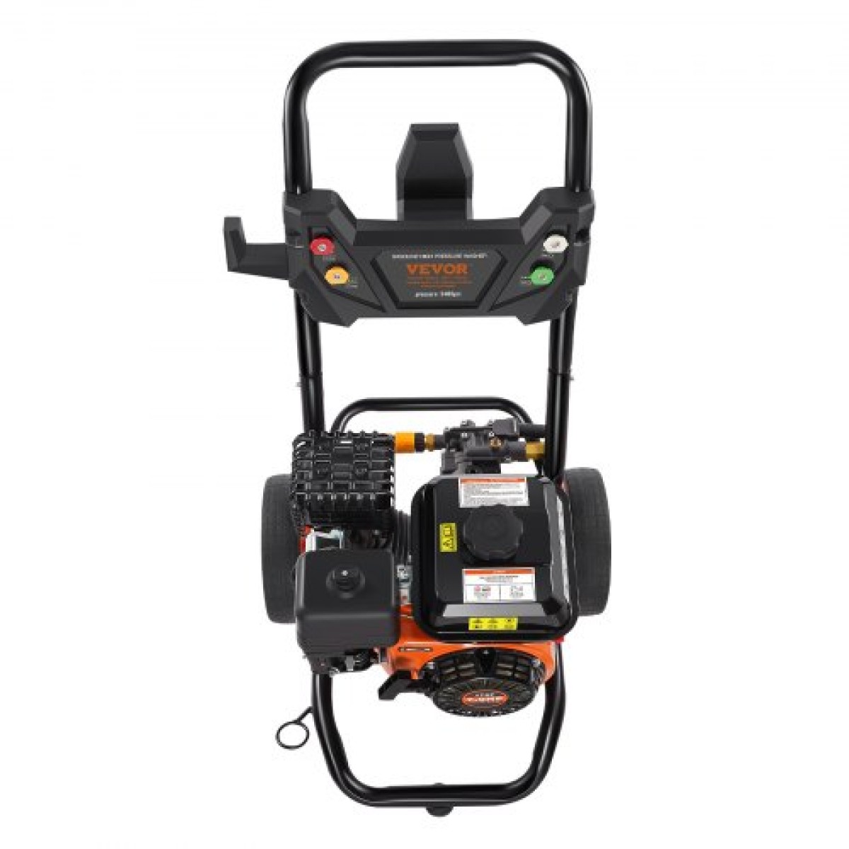 VEVOR Gas Pressure Washer, 3400 PSI 2,6 GPM, Gas powered Pressure Washer 10L/min with aluminium Pump, Spray Gun and Extension Wand, 5 Nozzle set, for Cars, Fences, Homes, Driveways, Patios, Vertical