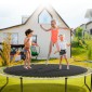 VEVOR Ανταλλακτικό πατάκι τραμπολίνου, Jumping Mat ταιριάζει σε πλαίσιο 12 ποδιών, Universal Jumping Mat για στρογγυλό τραμπολίνο 12 ποδών, Ενίσχυση ανθεκτικό στην υπεριώδη ακτινοβολία χαλάκι με ελατήριο & ανθεκτικοί δακτύλιοι V, προσαρμογή σε μήκος ε