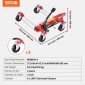 VEVOR Wheel Dolly, Max Capacity 1500 Lbs Car Dolly, Car Jack Dolly Lifter με περιστρεφόμενους τροχούς 360°, Heavy Duty Vehicle Positioning Hydraulic Tire Jack, for Vehicle Car Repair Moving, Σετ 2