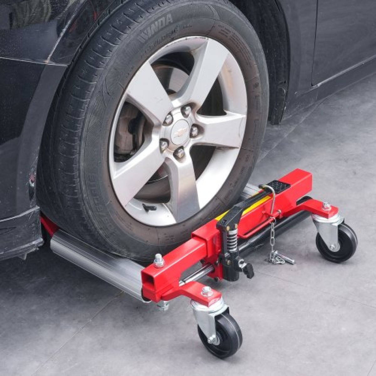 VEVOR Wheel Dolly, Max Capacity 1500 Lbs Car Dolly, Car Jack Dolly Lifter με περιστρεφόμενους τροχούς 360°, Heavy Duty Vehicle Positioning Hydraulic Tire Jack, for Vehicle Car Repair Moving, Σετ 2