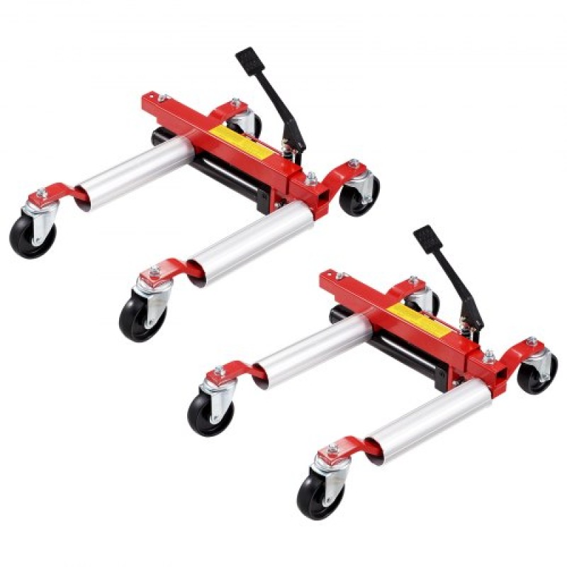 VEVOR Wheel Dolly, Max Capacity 1500 Lbs Car Dolly, Car Jack Dolly Lifter με περιστρεφόμενους τροχούς 360°, Heavy Duty Vehicle Positioning Hydraulic Tire Jack, for Vehicle Car Repair Moving, Σετ 2