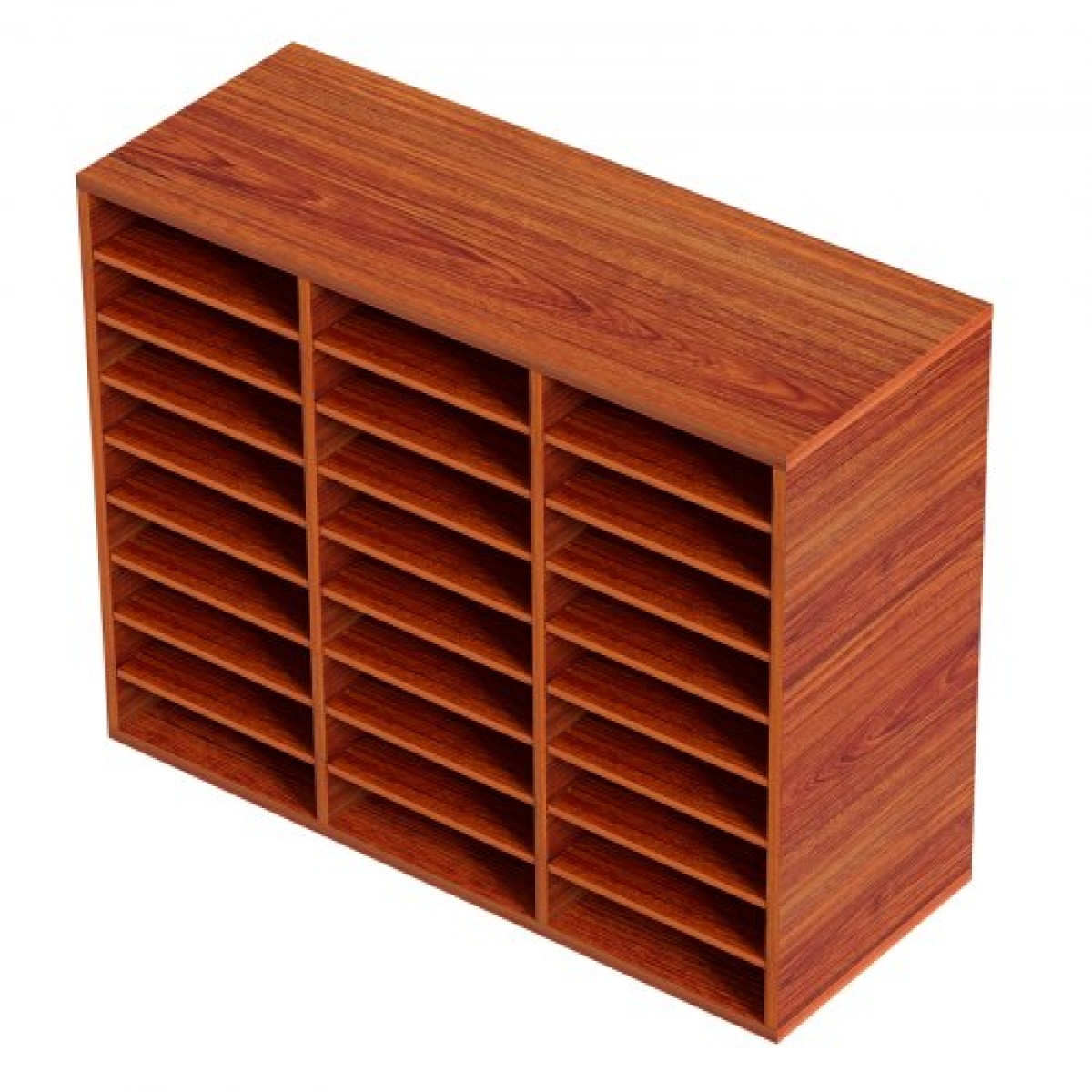 VEVOR 27 Compartments Wood Literature Organizer, Ρυθμιζόμενα ράφια, Medium Density Fiberboard Mail Center, Office Home School Storage για αρχεία, έγγραφα, χαρτιά, περιοδικά, καφέ