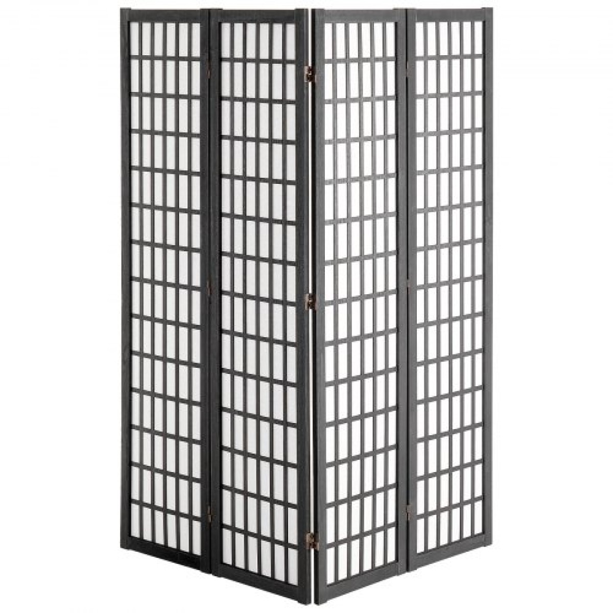 VEVOR Room Divider, 4 Panel Japanese Room Divider, Wood folding Privacy Screen Indoor, Japanese Partition Dividers Φορητές διακοσμητικές οθόνες, για διαχωρισμό δωματίων Home Office Εστιατόριο & Υπνοδωμάτιο