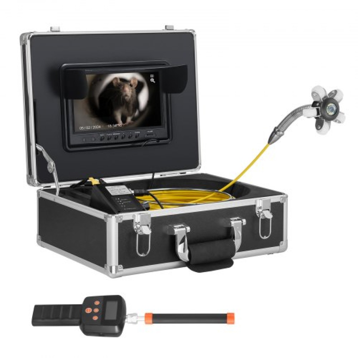 VEVOR Sewer Camera 2987 cm Αυτοεπιπεδούμενη κάμερα αγωγού με 512Hz Locator 36X Zoom